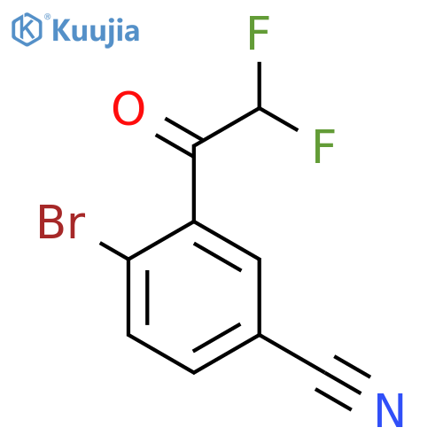 4-bromo-3-(2,2-difluoroacetyl)benzonitrile structure