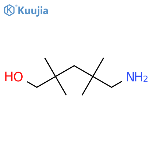 5-amino-2,2,4,4-tetramethylpentan-1-ol structure