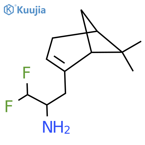 3-{6,6-dimethylbicyclo3.1.1hept-2-en-2-yl}-1,1-difluoropropan-2-amine structure
