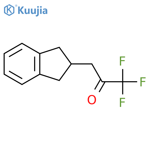 3-(2,3-dihydro-1H-inden-2-yl)-1,1,1-trifluoropropan-2-one structure