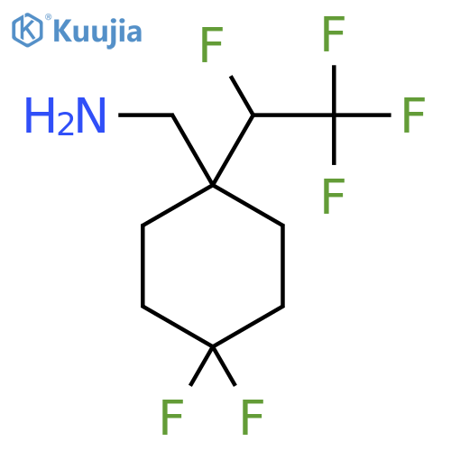 4,4-difluoro-1-(1,2,2,2-tetrafluoroethyl)cyclohexylmethanamine structure