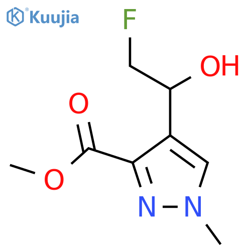 methyl 4-(2-fluoro-1-hydroxyethyl)-1-methyl-1H-pyrazole-3-carboxylate structure