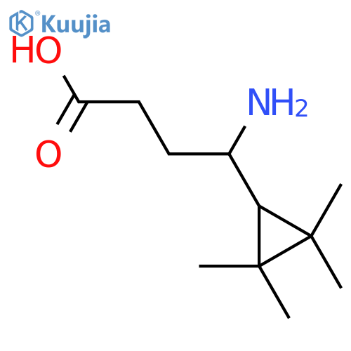 4-amino-4-(2,2,3,3-tetramethylcyclopropyl)butanoic acid structure