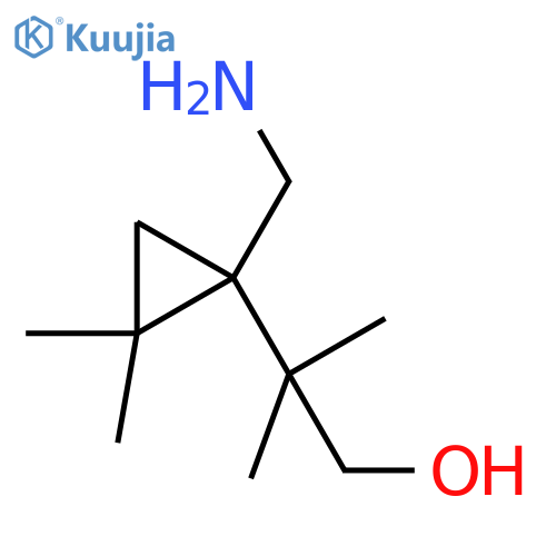 2-1-(aminomethyl)-2,2-dimethylcyclopropyl-2-methylpropan-1-ol structure