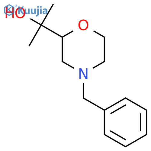 2-(4-benzylmorpholin-2-yl)propan-2-ol structure