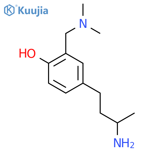 4-(3-aminobutyl)-2-(dimethylamino)methylphenol structure