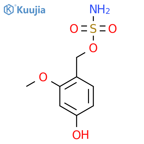 (4-hydroxy-2-methoxyphenyl)methyl sulfamate structure