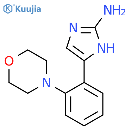 5-2-(morpholin-4-yl)phenyl-1H-imidazol-2-amine structure