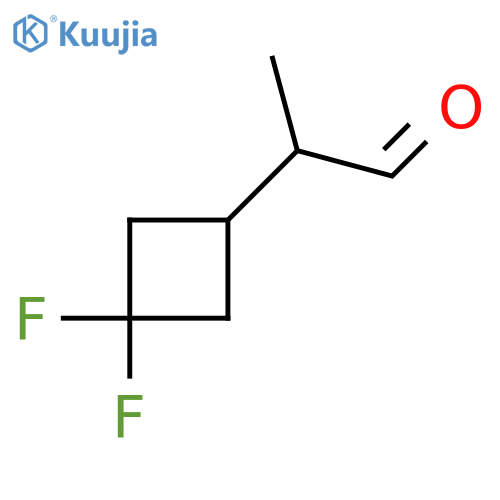 2-(3,3-difluorocyclobutyl)propanal structure