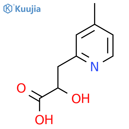 2-hydroxy-3-(4-methylpyridin-2-yl)propanoic acid structure