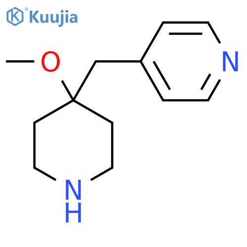 4-(4-methoxypiperidin-4-yl)methylpyridine structure