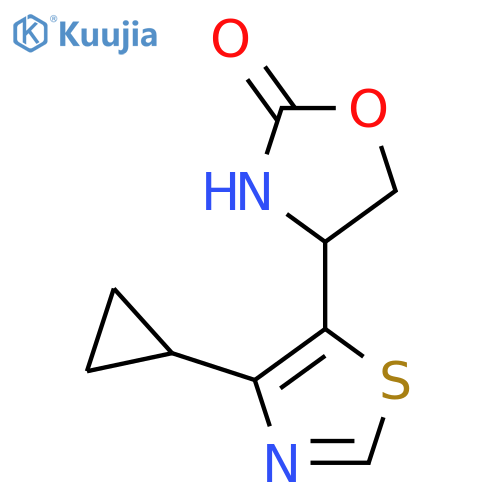 4-(4-cyclopropyl-1,3-thiazol-5-yl)-1,3-oxazolidin-2-one structure