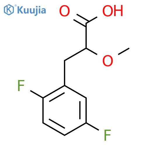 3-(2,5-difluorophenyl)-2-methoxypropanoic acid structure
