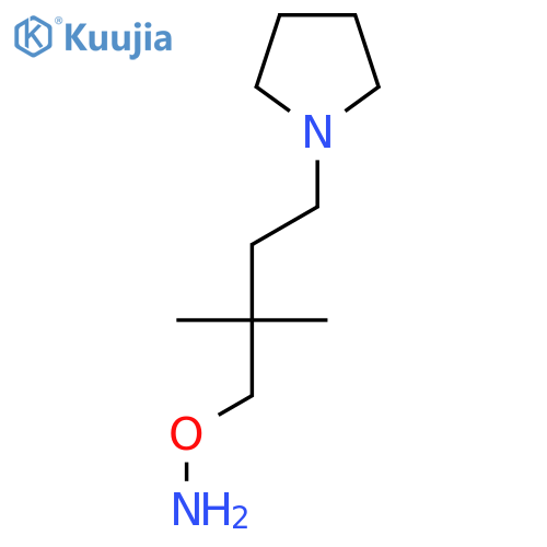 O-2,2-dimethyl-4-(pyrrolidin-1-yl)butylhydroxylamine structure