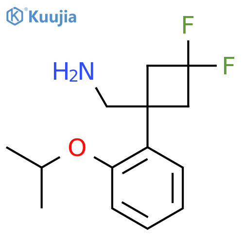 {3,3-difluoro-1-2-(propan-2-yloxy)phenylcyclobutyl}methanamine structure