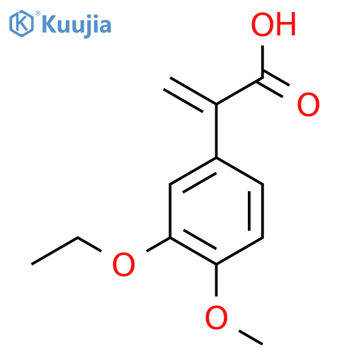 2-(3-ethoxy-4-methoxyphenyl)prop-2-enoic acid structure
