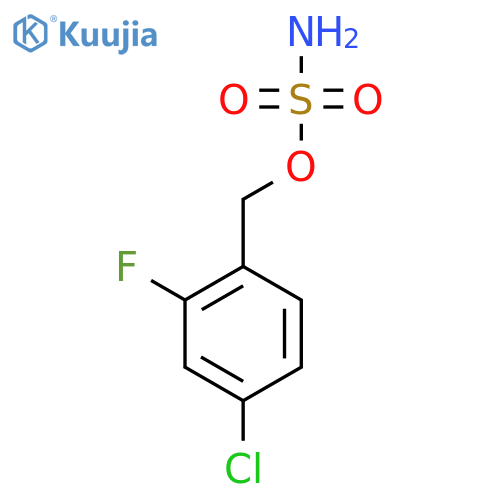 (4-chloro-2-fluorophenyl)methyl sulfamate structure