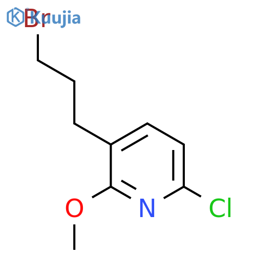 3-(3-bromopropyl)-6-chloro-2-methoxypyridine structure