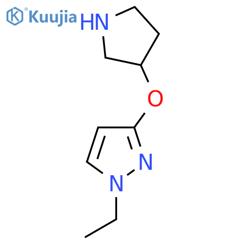 1-ethyl-3-(pyrrolidin-3-yloxy)-1H-pyrazole structure