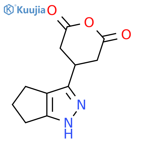 4-{1H,4H,5H,6H-cyclopentacpyrazol-3-yl}oxane-2,6-dione structure