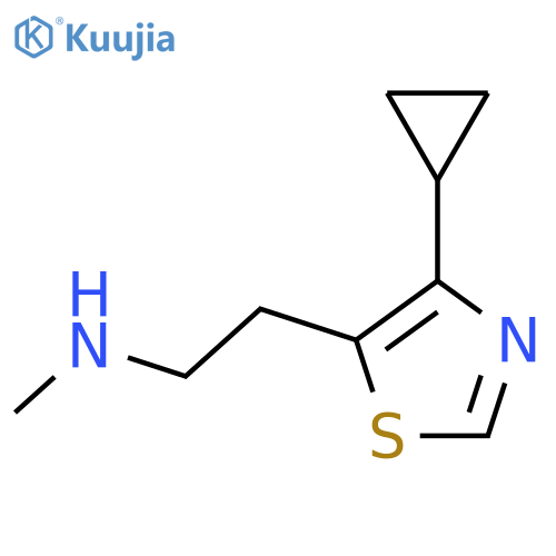 2-(4-cyclopropyl-1,3-thiazol-5-yl)ethyl(methyl)amine structure