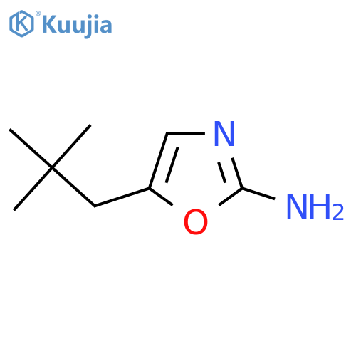 5-(2,2-dimethylpropyl)-1,3-oxazol-2-amine structure