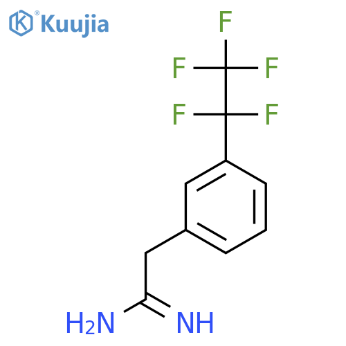 2-3-(pentafluoroethyl)phenylethanimidamide structure