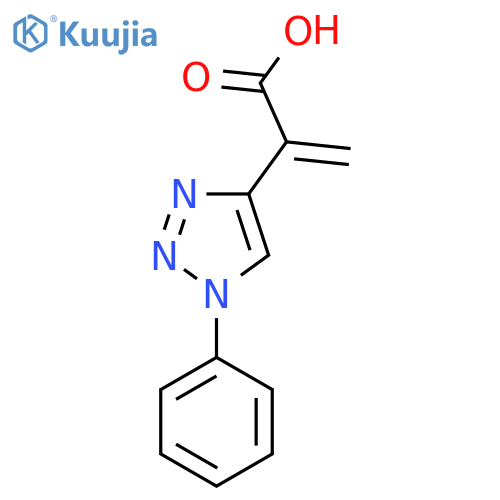 2-(1-phenyl-1H-1,2,3-triazol-4-yl)prop-2-enoic acid structure