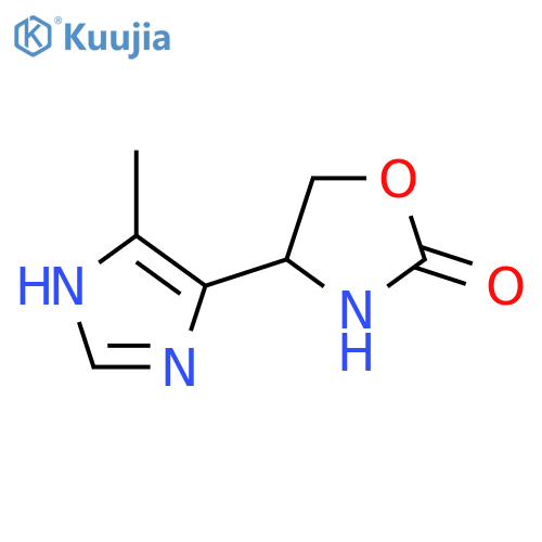 4-(4-methyl-1H-imidazol-5-yl)-1,3-oxazolidin-2-one structure