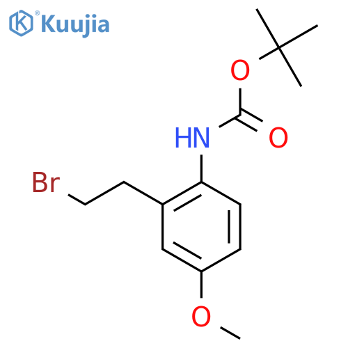 tert-butyl N-2-(2-bromoethyl)-4-methoxyphenylcarbamate structure