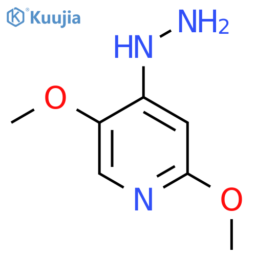 4-hydrazinyl-2,5-dimethoxypyridine structure