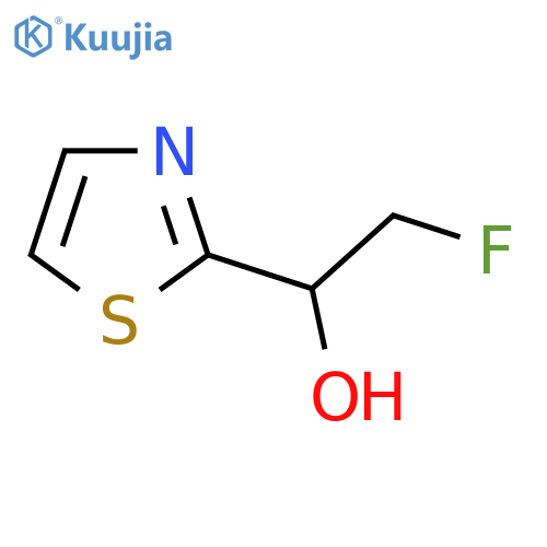 2-Fluoro-1-(1,3-thiazol-2-yl)ethan-1-ol structure