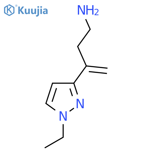 3-(1-ethyl-1H-pyrazol-3-yl)but-3-en-1-amine structure