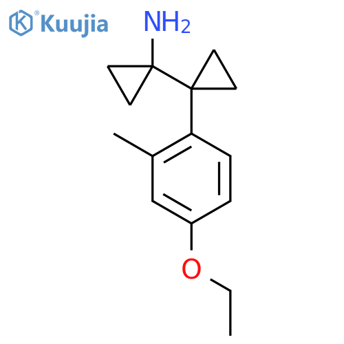 1-1-(4-ethoxy-2-methylphenyl)cyclopropylcyclopropan-1-amine structure