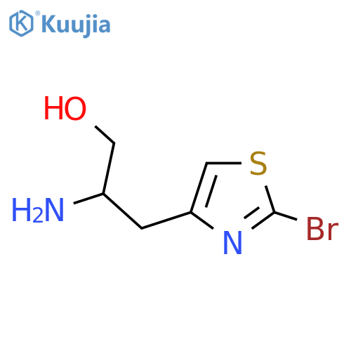 2-amino-3-(2-bromo-1,3-thiazol-4-yl)propan-1-ol structure