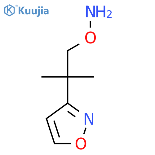 O-2-methyl-2-(1,2-oxazol-3-yl)propylhydroxylamine structure