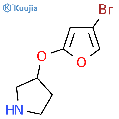 3-(4-bromofuran-2-yl)oxypyrrolidine structure