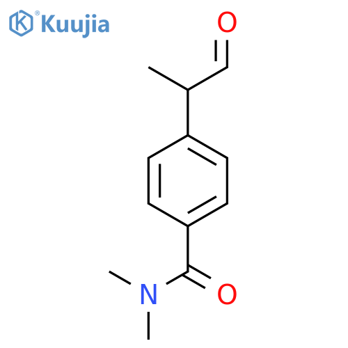 N,N-dimethyl-4-(1-oxopropan-2-yl)benzamide structure
