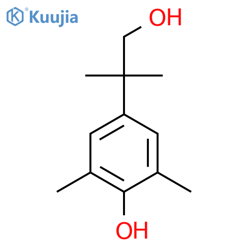 4-(1-hydroxy-2-methylpropan-2-yl)-2,6-dimethylphenol structure