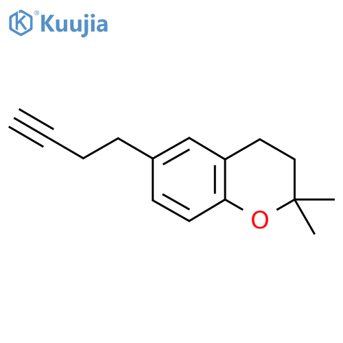 6-(but-3-yn-1-yl)-2,2-dimethyl-3,4-dihydro-2H-1-benzopyran structure