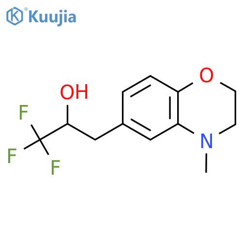 1,1,1-trifluoro-3-(4-methyl-3,4-dihydro-2H-1,4-benzoxazin-6-yl)propan-2-ol structure