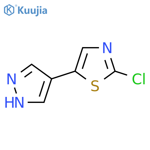2-chloro-5-(1H-pyrazol-4-yl)-1,3-thiazole structure