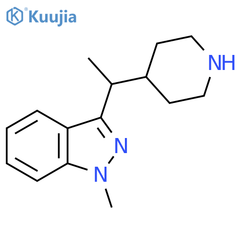 1-methyl-3-1-(piperidin-4-yl)ethyl-1H-indazole structure