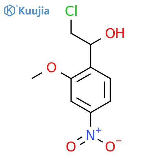 2-chloro-1-(2-methoxy-4-nitrophenyl)ethan-1-ol structure