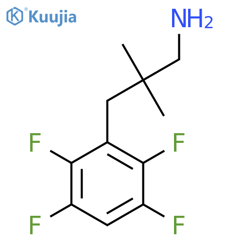 2,2-dimethyl-3-(2,3,5,6-tetrafluorophenyl)propan-1-amine structure