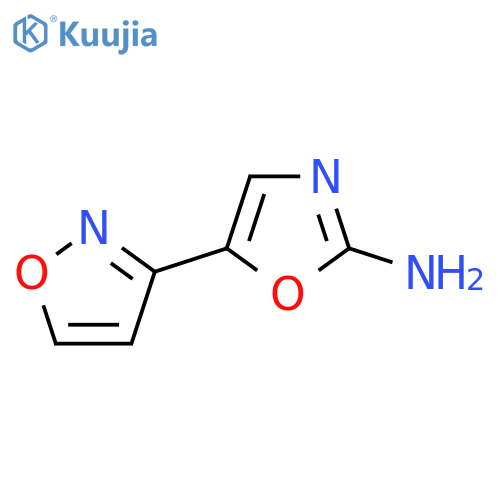 5-(1,2-oxazol-3-yl)-1,3-oxazol-2-amine structure