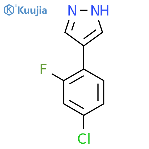 4-(4-chloro-2-fluorophenyl)-1H-pyrazole structure