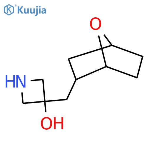 3-({7-oxabicyclo2.2.1heptan-2-yl}methyl)azetidin-3-ol structure