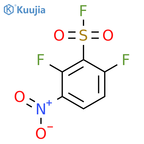 2,6-difluoro-3-nitrobenzene-1-sulfonyl fluoride structure
