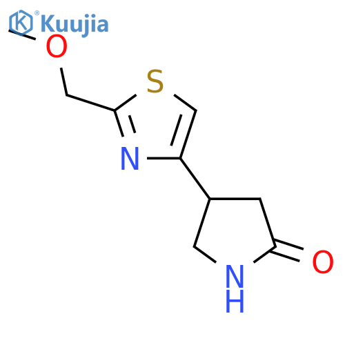 4-2-(methoxymethyl)-1,3-thiazol-4-ylpyrrolidin-2-one structure